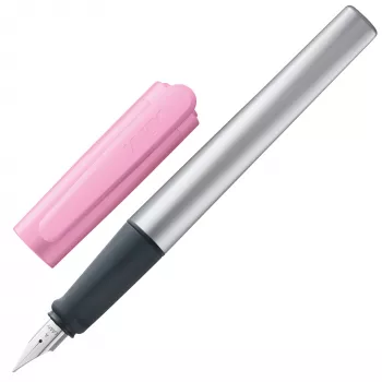 LAMY nexx īpašizdevuma pildspalva ar tinti Rozā/Sudraba vidējs uzgalis (M) 1233531