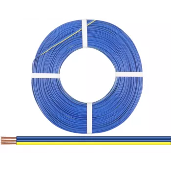 Donau Elektronik 318-223-50 3 dzīslu savīta stieple 0,14 mm² zila/zila/dzeltena 50 m spole