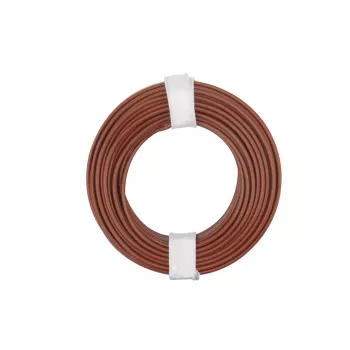 Donau Elektronik 175-018 LiY savīta stieple 1 x 0,75 mm² Brūna