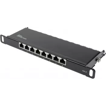 GoodConnections Alcasa GC-N0124 Cat6 ekranēta RJ45 keystone ligzda - bez instrumentiem, Gigabit Ethernet, melna