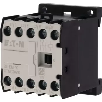 Eaton DILEM-10 Mini kontaktors 230V AC 50Hz / 240V AC 60Hz, 3-poliem, 9A, 1NO, 690V, DIN sliedei 051786