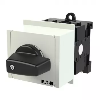 Eaton T0-3-15433/IVS 3-polų kumštelinis jungiklis, 20 A, 690 V AC, panelės montavimas, juodas/baltas 055467