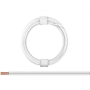 Donau Elektronik 114-55 Litz vads 2 x 0,08 mm² balts 5 m