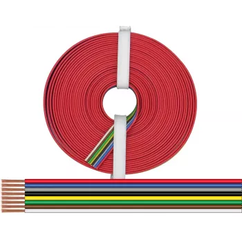 Donau Elektronik 225-885-10 8-dzīslu savīta stieple 0,25 mm², 10 m, daudzkrāsu