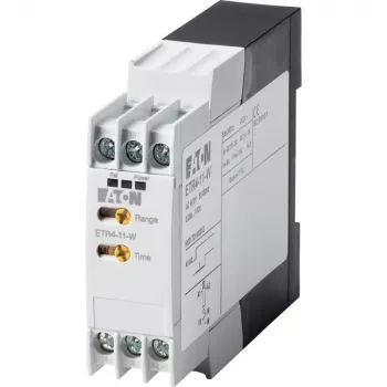 Eaton ETR4-11-W Elektroniskais laika relejs, ar aizturi, 1 pārslēgšanas kontakts, 24-240 V AC/DC, 0,05 s-100 h, DIN sliedei 031883