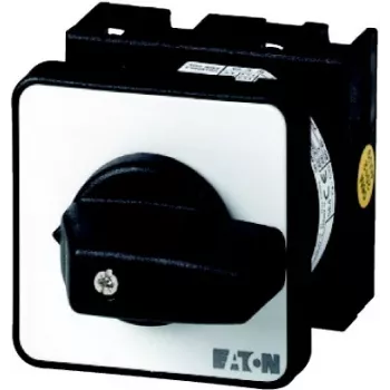 Eaton T0-4-8223/E Galvenais slēdzis 4-poliem 20A 690V AC sviras mehānisms melns/sudrabs 050712