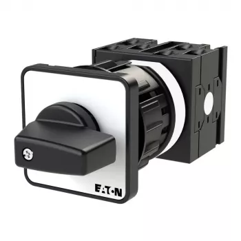 Eaton 050724 T0-3-15513/EZ IESLĒGTS-IZSLĒGTS slēdzis, 3 polu, 20 A, priekšējā montāža, IP65, melns rokturis