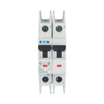 Eaton FAZ-C15/2-NA 15 A 2 polu C raksturlīknes miniatūrais automātslēdzis (MCB) 102169
