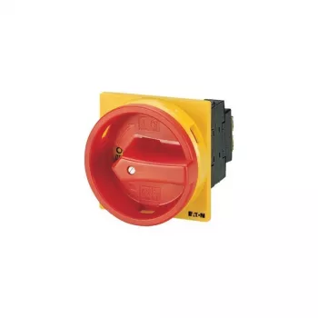 Eaton P1-25/EA/SVB/HI11 galvenais slēdzis, 25 A, 3-poliem, panelī montējams, IP65, sarkans/dzeltens 091080