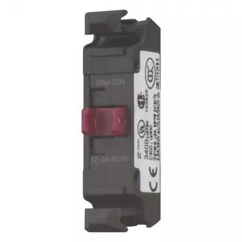Eaton M22-FK01 plakans aizmugures kontakta elements, 1 NC, skrūvju spailes, priekšējā montāža 180791