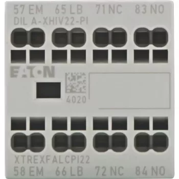 EATON DILA-XHIV22-PI palīgkontaktu bloks, 4 polu, 2NO+2NC, 16 A, sānu montāža 199322