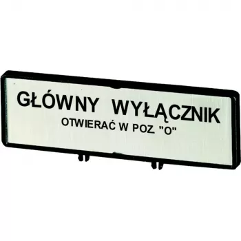 Eaton ZFS71-T0 apzīmējumu plāksnītes turētājs, 30x30 mm, melns, RMQ-Titan 205540