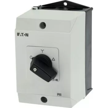 Eaton T0-4-8410/I1 3-polīgs IESLĒGTS-IZSLĒGTS pārslēgslēdzis, 20 A, priekšējā montāža, melns/balts 207140