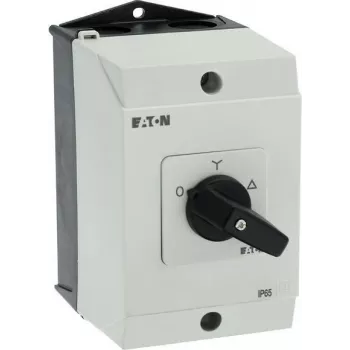 Eaton T0-4-8410/I1 3-polīgs IESLĒGTS-IZSLĒGTS pārslēgslēdzis, 20 A, priekšējā montāža, melns/balts 207140