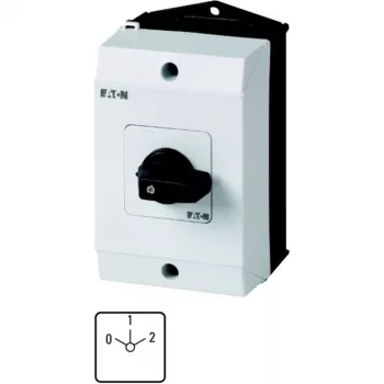 Eaton T0-4-8440/I1 3-polų kumštelinis jungiklis, 20 A, 690 V AC, IP65, melnas/baltas 207141