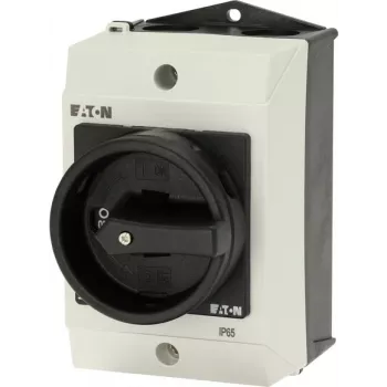 Eaton T0-1-102/I1/SVB-SW 2 polu galvenais slēdzis, 20 A, 690 V AC, melns rokturis, balta priekšējā plāksne 207144