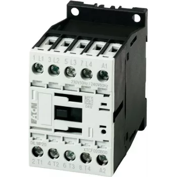 Eaton DILM7-10 24 V DC jaudas kontaktors, 3 polu, 1 NO palīgkontakts, 7 A AC-3, 3 kW, skrūvju spailes 276565