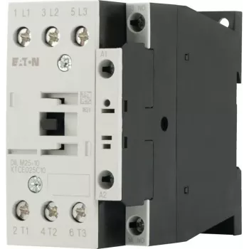Eaton DILM25-10(RDC24) jaudas kontaktors, 3 polu, 25 A, 24-27 V līdzstrāvas spole, 1 NO palīgkontakts 277146