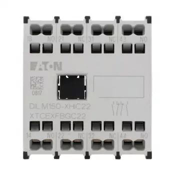 Eaton palīgkontaktu bloks 4 polu 2NO+2NC augšējā montāža DILM40-DILM150, skrūvju spailes 278046