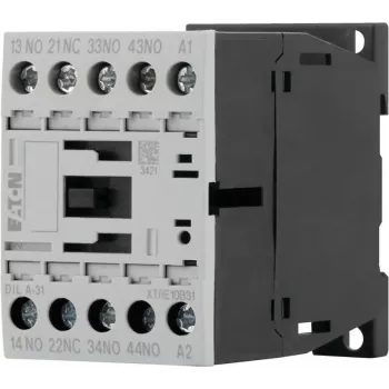 Eaton DILA-31 palīgkontaktors 24 VDC 3 NO + 1 NC skrūvju spailes 1,6 kW