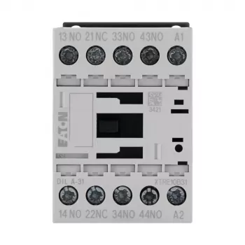 Eaton DILA-31 palīgkontaktors 24 VDC 3 NO + 1 NC skrūvju spailes 1,6 kW