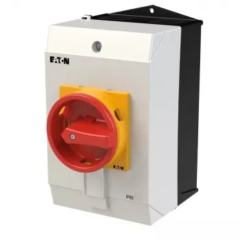 Eaton T3-3-8342/I2/SVB 6 polu galvenais slēdzis, 32 A, sarkans/dzeltens 207208