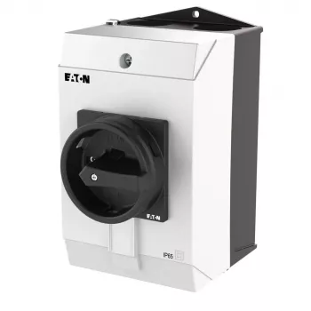 Eaton T3-4-15682/I2/SVB-SW 6 polu kameru slēdzis, 32 A, 690 V AC, iestrādājams, melns rokturis/balta priekšējā plāksne 207211
