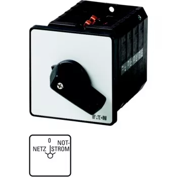Eaton T5B-4-8902/E 4 polu rotācijas vadības slēdzis, 32 A, 690 V AC, melns/balts 207430