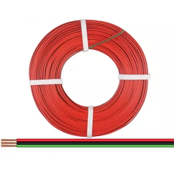 Donau Elektronik 318-014-50 savīta stieple 3 x 0,14 mm² sarkana, zaļa, melna 50 m