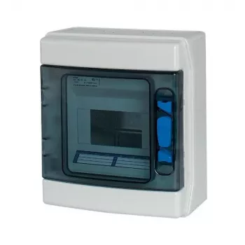 Eaton 174222 IKA-1/6-ST virsapmetuma mazais sadales skapis, 1 rinda, 6 moduļu vienības, balts