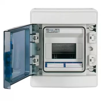 Eaton 174222 IKA-1/6-ST virsapmetuma mazais sadales skapis, 1 rinda, 6 moduļu vienības, balts