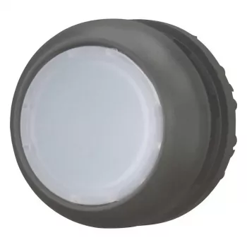 Eaton M22S-DL-W spiedpogas izpildmehānisms, momentāns, iedziļināts, balta poga, melns apmalis, 22,5 mm 216924