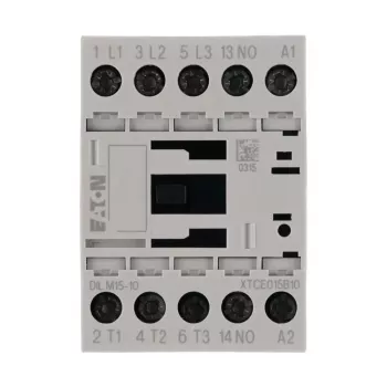 Eaton DILM15-10 jaudas kontaktors, 3 polu, 230 V AC 50 Hz / 240 V AC 60 Hz spole, 1 NO palīgkontakts, 15 A 290058