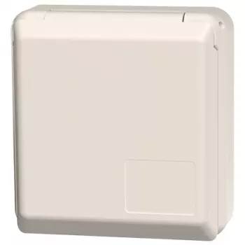 MENNEKES 4971 Schuko virsmas kontaktligzda 16A 2P+E 230V IP44 pelēka