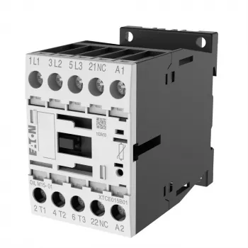 Eaton DILM15-01 Kontaktors, 3 polu, 15 A, 230 V AC spole, 1 NC palīgkontakts 290093