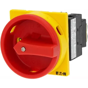 Eaton T0-2-1/EA/SVB bloķējams izciļņu slēdzis 20 A 690 V 1 x 90° dzeltens/sarkans 038873