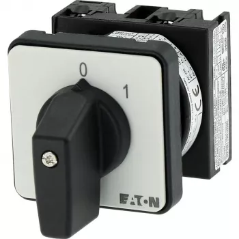 Eaton T0-1-15402/E 2 polu kameru slēdzis, 20A, 690V AC, IP65, melns 053092
