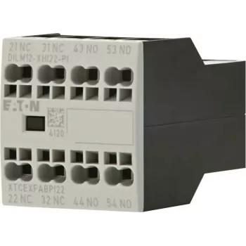 Eaton DILM12-XHI22 palīgkontaktu bloks, 2NO+2NC, priekšējā montāža, skrūvju spailes, DILM7-150 kontaktoriem 199458
