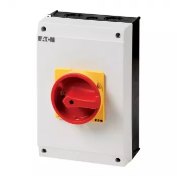 Eaton P3-63/I4/SVB/N 3 polu galvenais slēdzis ar avārijas izslēgšanas funkciju, 63 A, sarkans/dzeltens 207349