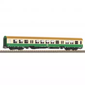 PIKO 28004 H0 Halberstadt centrālo durvju vagons bēšzaļš 2. klases DR