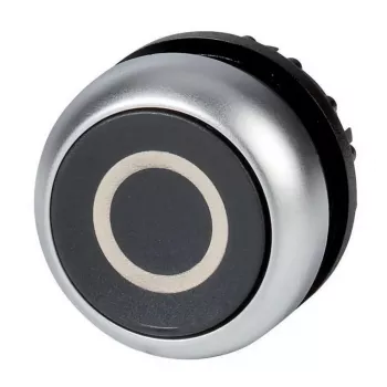 Eaton M22-D-S-X0 spiedpogu slēdzis, melns/metālisks 216609