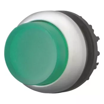 Eaton M22-DRLH-G paaugstināts zaļš spiedpogas izpildmehānisms, tukšs, 22,5 mm 216796