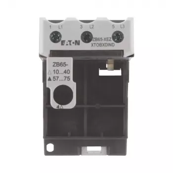 Eaton ZB65-XEZ motora aizsardzības releja ligzda, DIN sliedes/skrūvju montāža, 3 polu, 690V AC 278474