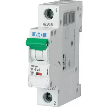 Eaton PXL-D6/1 miniatūras automātiskais slēdzis 1-polārs D-raksturlīkne 6A 10kA 236093