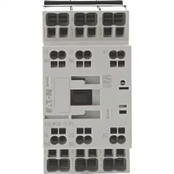 Eaton DILM38-11(RDC24) 3 polu kontaktors, 38 A AC-3, 24 V DC spole, 1NO+1NC 199298