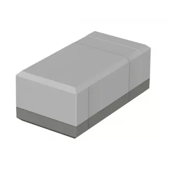 Bopla EG 1250 galda korpuss, 125 x 67 x 50 mm, polistirols, gaiši pelēks RAL 7035 32125002