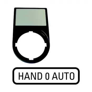 Eaton M22S-ST-D12 apzīmējumu plāksnīte slēdžiem, 0-1, balta 216493