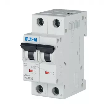 EATON FAZ-K25/2 miniatūras automātiskais slēdzis (MCB), K raksturlīkne, 25 A, 2 polu, 10 kA 278800