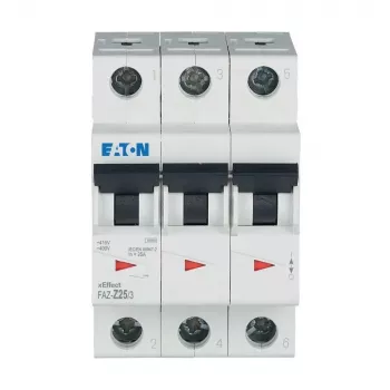 Eaton FAZ-Z25/3 miniatūras automātiskais slēdzis 25A 3-poliem Z-raksturlīkne 278929