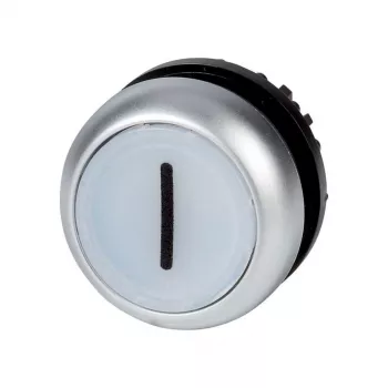 Eaton M22-DL-W-X1 Iebūvējams spiedpogas izpildmehānisms, balts, metāla apmale, 22,5 mm 216942